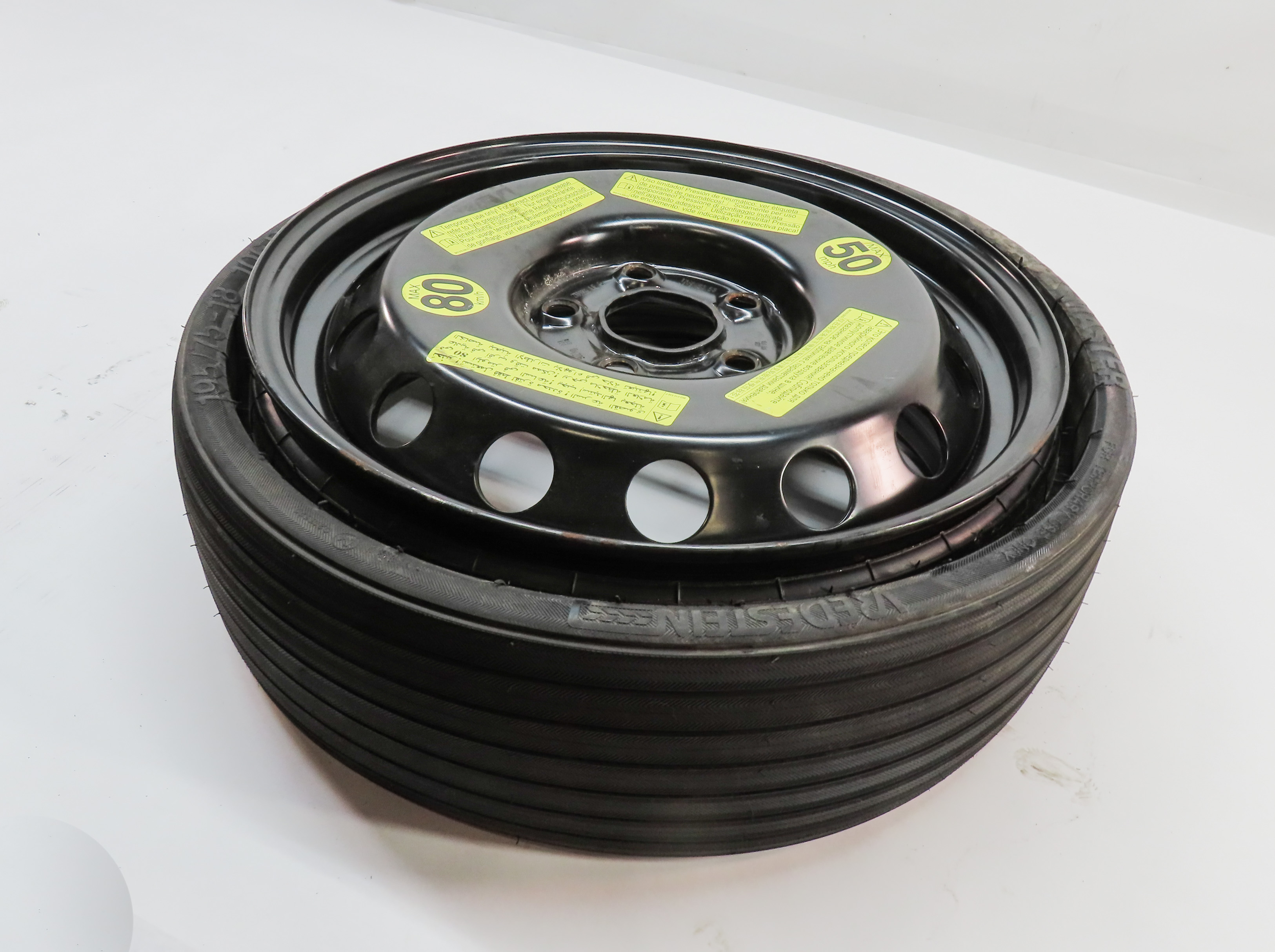 2004-2017 VW TOUAREG AUDI Q7 (4L) 18x6-1/2 COLLAPSIBLE SPARE TIRE WHEEL RIM — exact item pictured